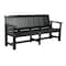 Highwood Usa 6ft Commercial Grade Garden Bench Outdoor Furniture for Patio, Yard and Garden CM-BENSQ62-BKE - alternate 1